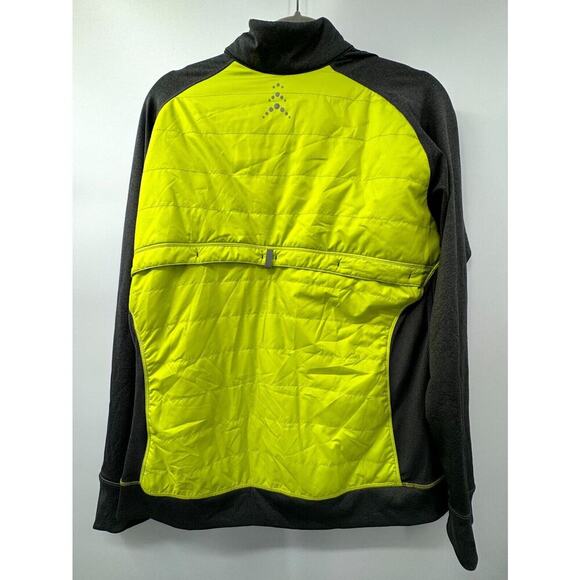 REI Jacket Women's XL Green Black Full Zip Pockets Thamhole Sleeve Mock Neck - Picture 4 of 8